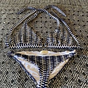 Shoshanna Swimwear Halter Bikini Top and Bottom